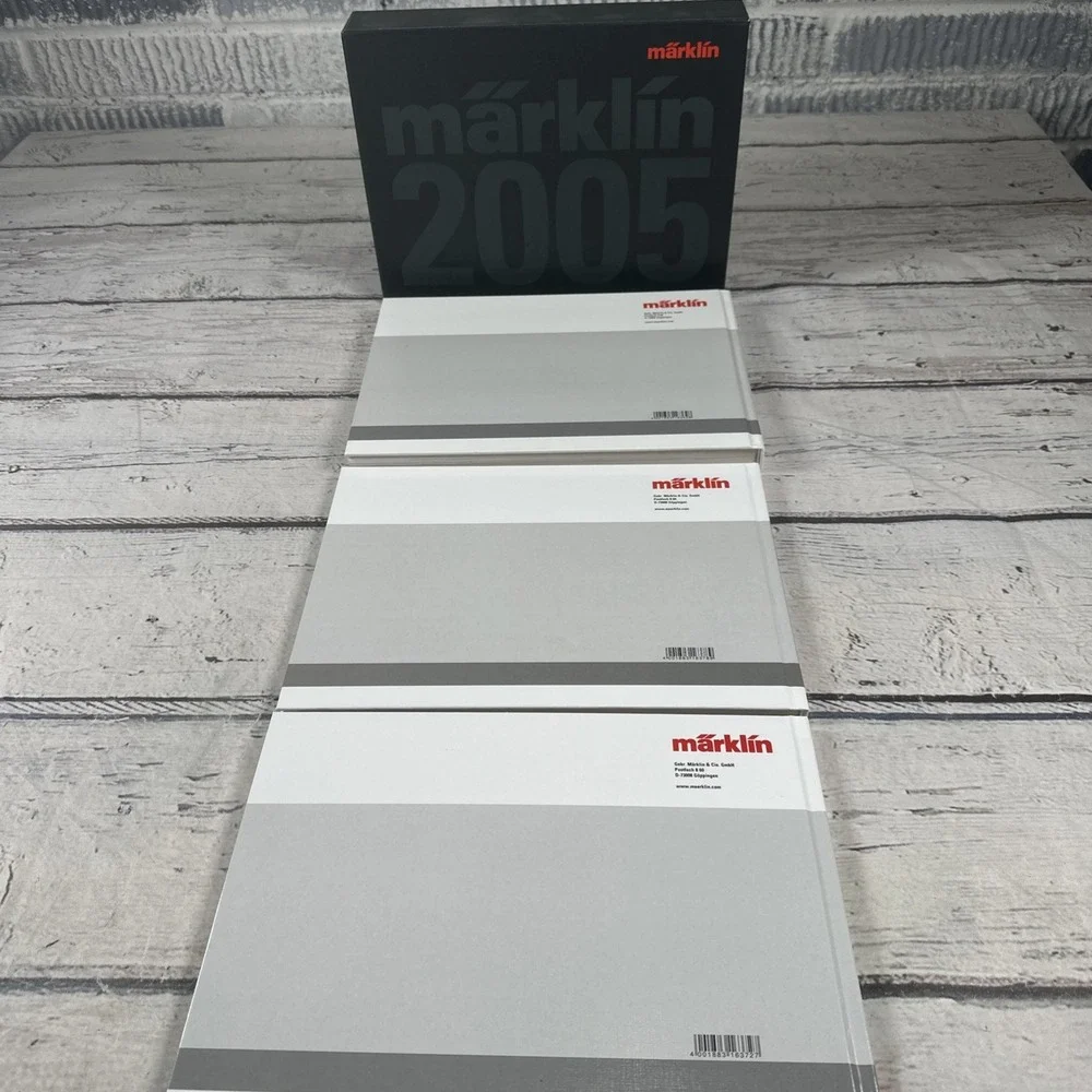 Marklin Presentation Book For 2005 HO Z No. 1 Scale, 3 Hardcover Books in Sleeve